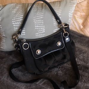 Coach Crossbody Saddle Handbag - Black